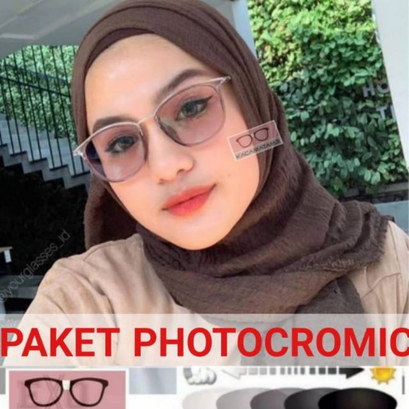 kacamata lensa photocromic antiradiasi boleh pilih yang blueray bisa normal minus plus cilinder tergantung permintaan sampai minus 5 cyl  2 harga masih sama tulis saja pesanan kaka di catatan saat order free box lap cairan pembersih kode1056 siz 54-17-140