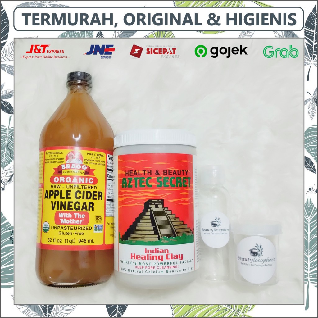 

[SHARE] PAKET MURAH PURE MURNI CUKA APEL BRAGG APPLE CIDER VINEGAR + AZTEC SECRET HEALING CLAY