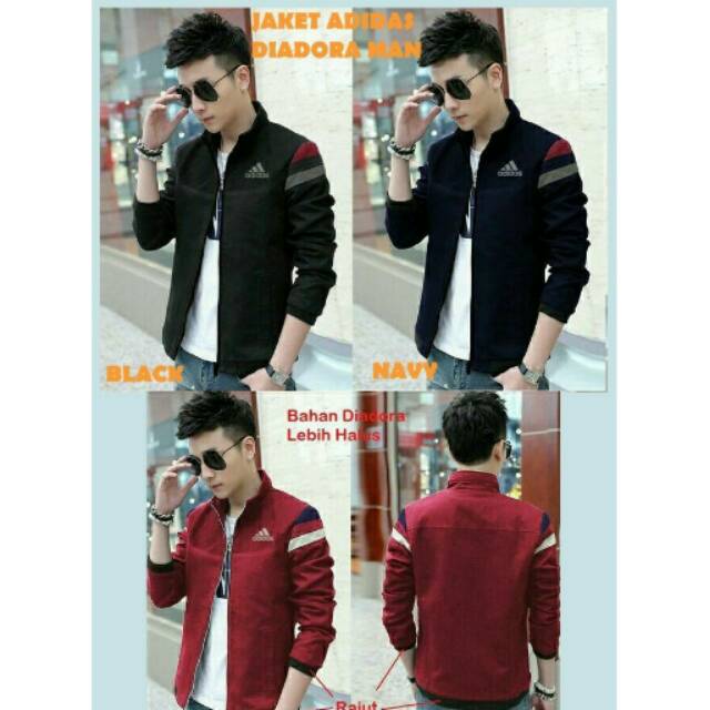 Jaket cowok/jaket pria murah/jaket adidas diadora murah