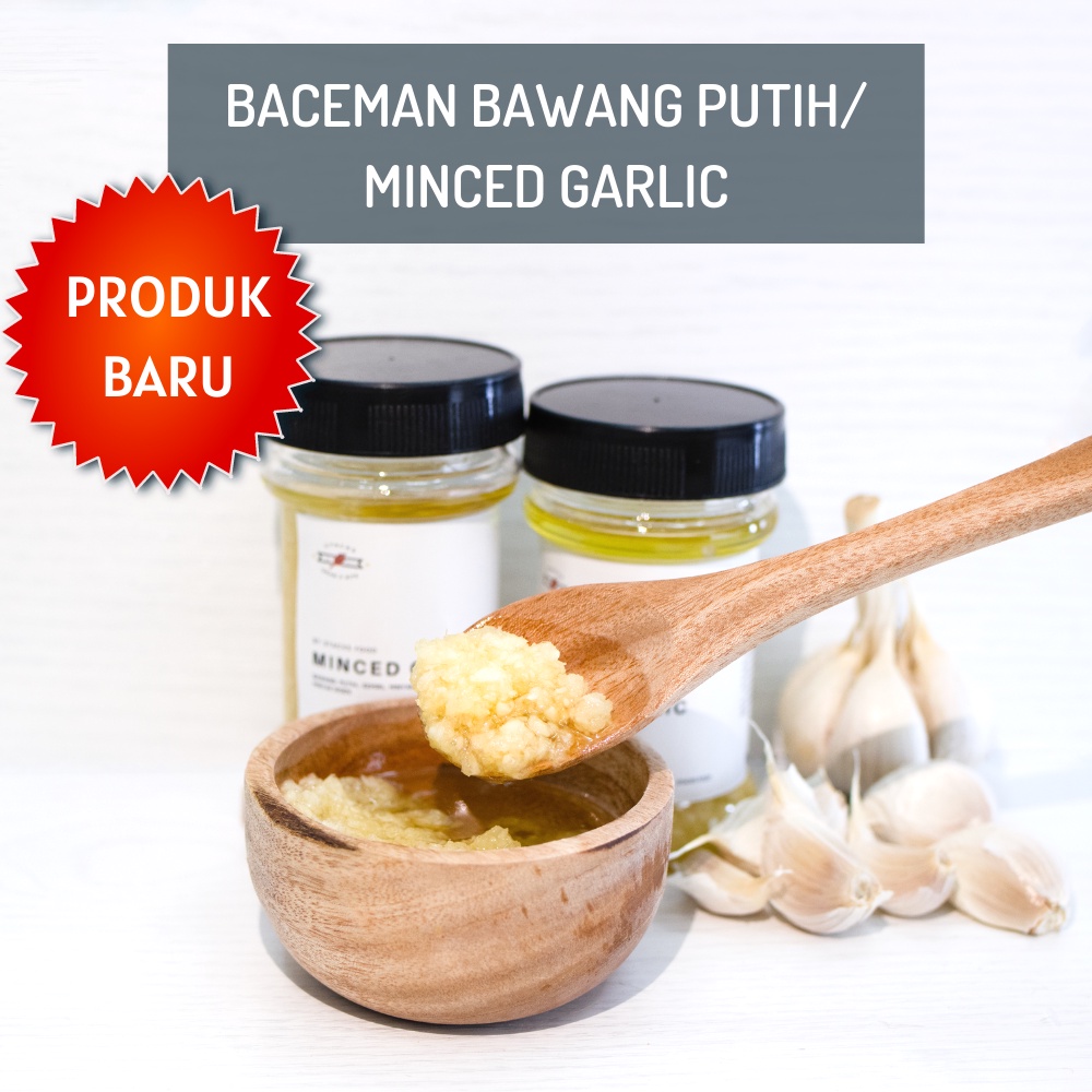 

Minced Garlic by Stacks Food 150ml (Baceman Bawang Putih dalam Minyak | Dibuat saat pesanan masuk)