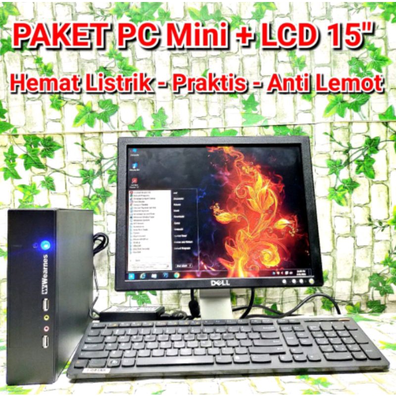pc mini pc layar+keybord+mouse  murah banget  berkualitas garansi 5 tahun