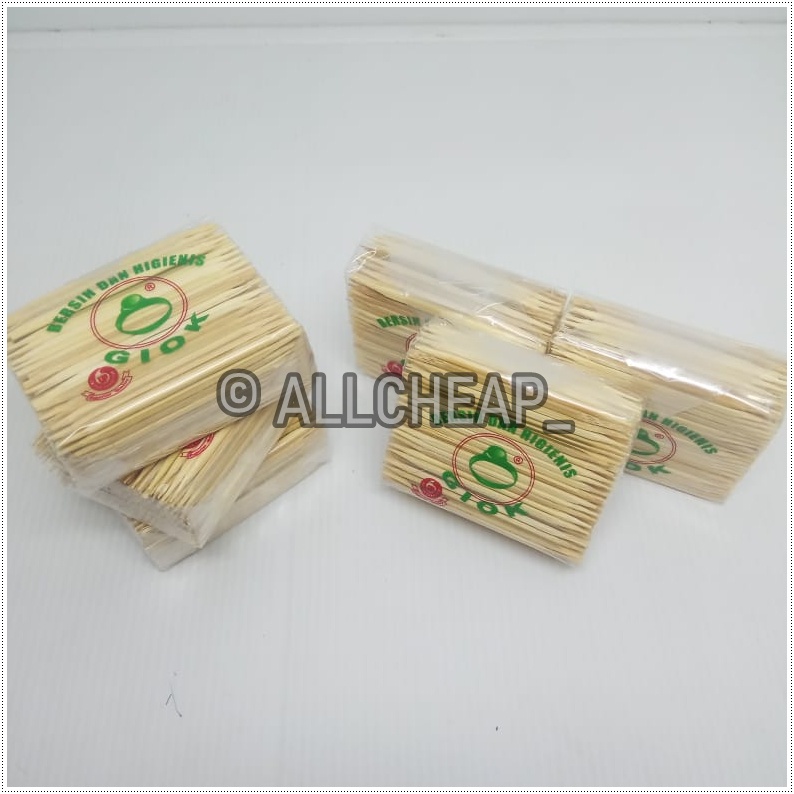 Tusuk Gigi Bambu Polos Tusuk Kue Tusuk Buah Refill Tooth Pick