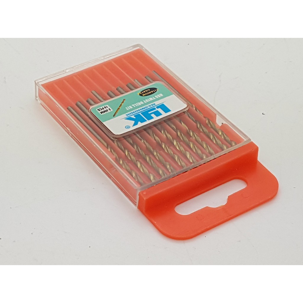 Mata bor LYK mini drill 2 mm isi 10 pcs titanium coated