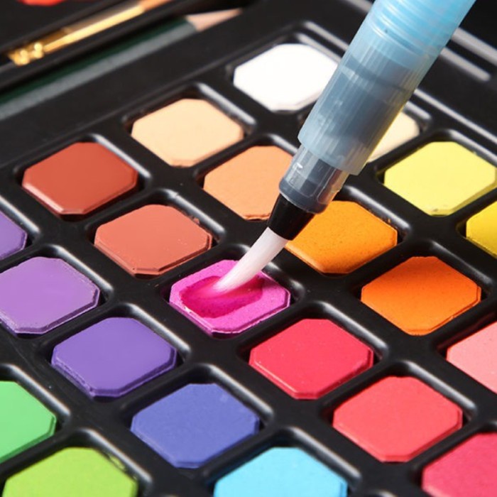

Buruan 36/48 Water Color Set Alat Cat Air Set Pearlescent Starry Cat Air Murah