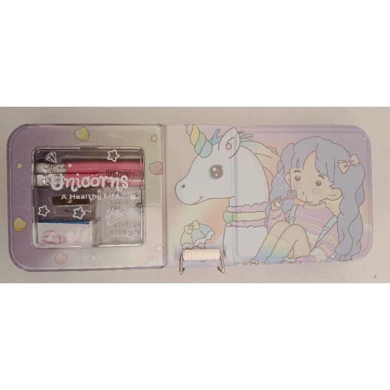 

kotak pensil unicorn set alat tulis