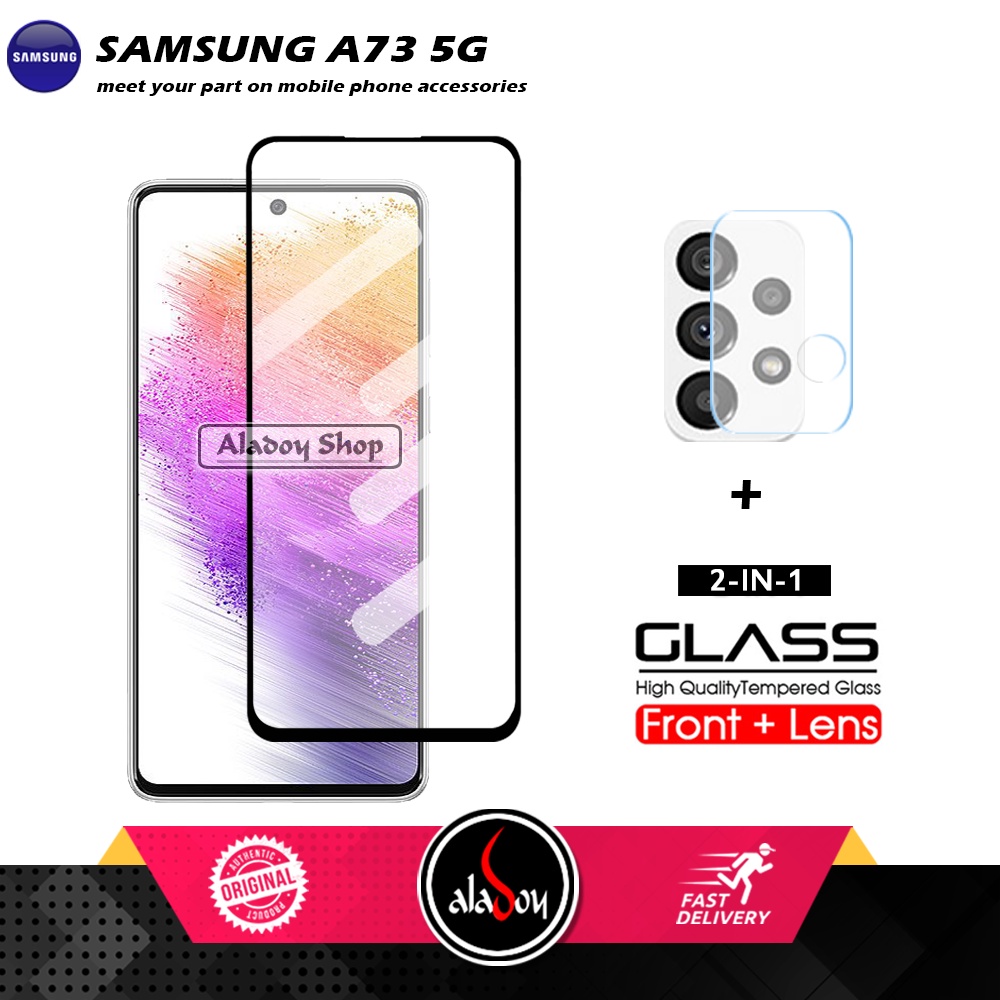 PAKET Tempered Glass Layar Samsung A73 5G 2022 Free Tempered Glass Camera