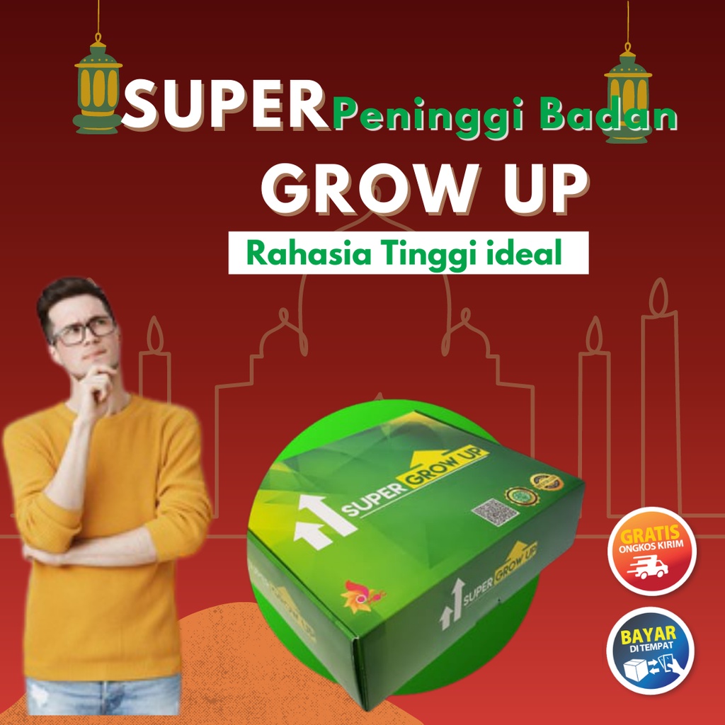 

Super Grow Up Peninggi Badan Kalsium Susu Peninggi Alami Terbaik Terlaris Herbal