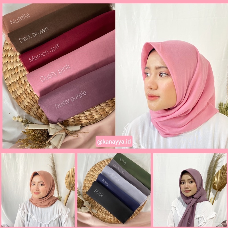 Jilbab Rawis Segiempat Saudia | Plain Hijab