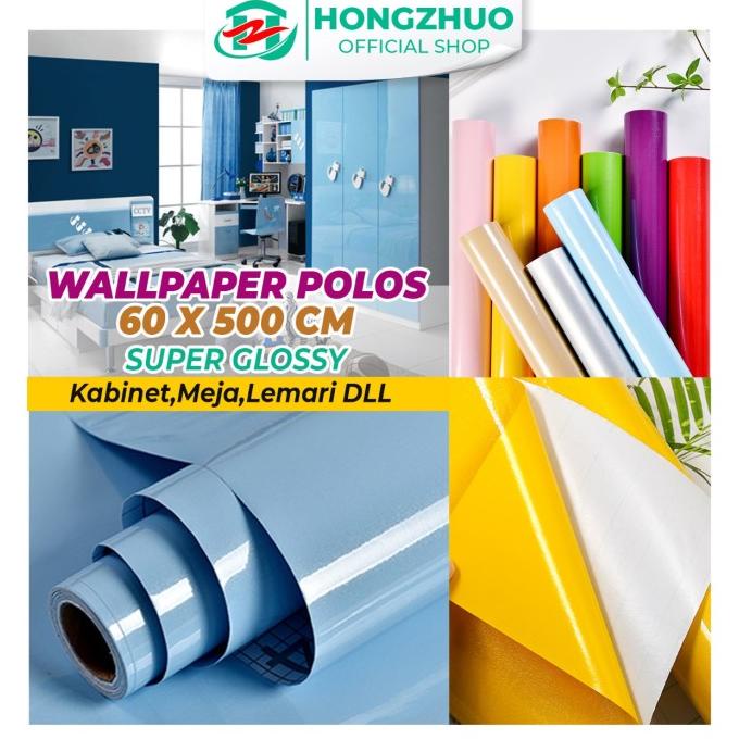 

Hongzhuo Wallpaper Kabinet Glossy Stiker Lemari Furniture 60 x 500cm SALE Kode 1249