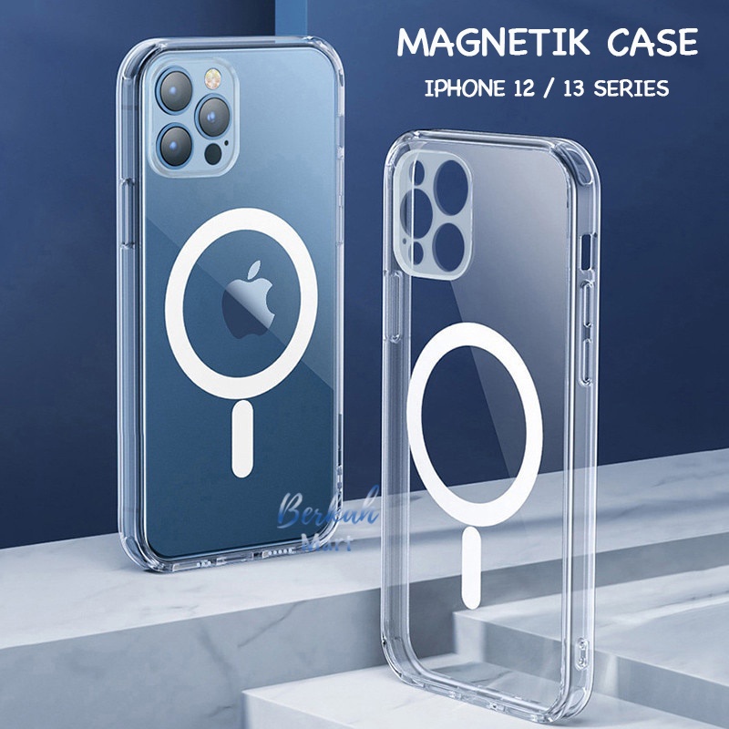 Magnetic Case Magsafe for Iphone 12 13 12 13 Pro 12 13 Pro Max Clear Case Silikon Pelindung Layar da