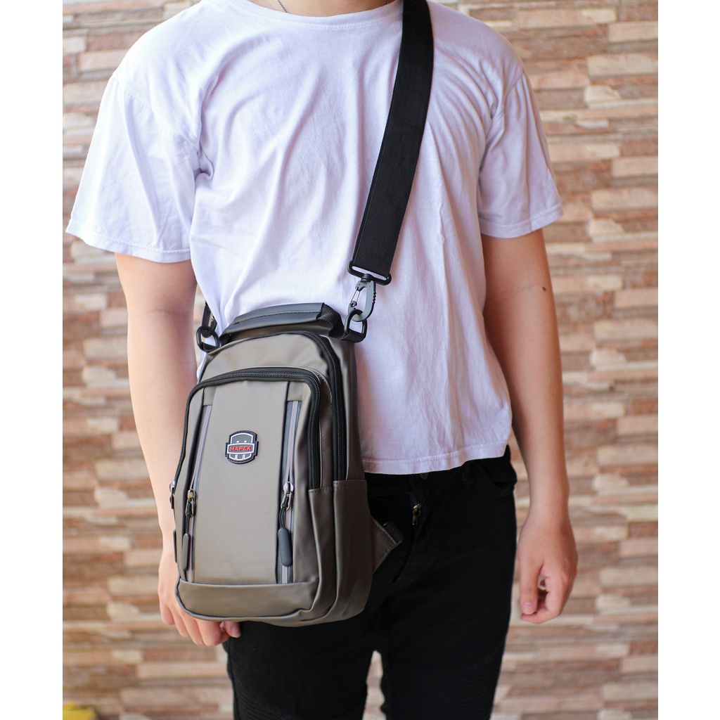 [Waterproof] Tas Selempang/ Ransel Mini Pria Import Multifungsi HLG-20-4