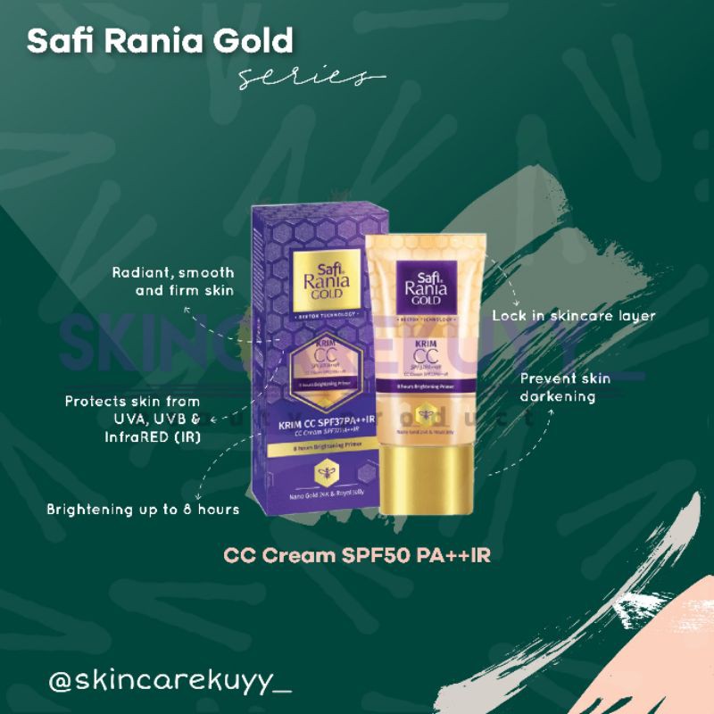 CC CREAM SAFI RANIA/CC CREAM/SAFI MALAYSIA/SUNSCREEN SPF50/SUNBLOCK SPF50