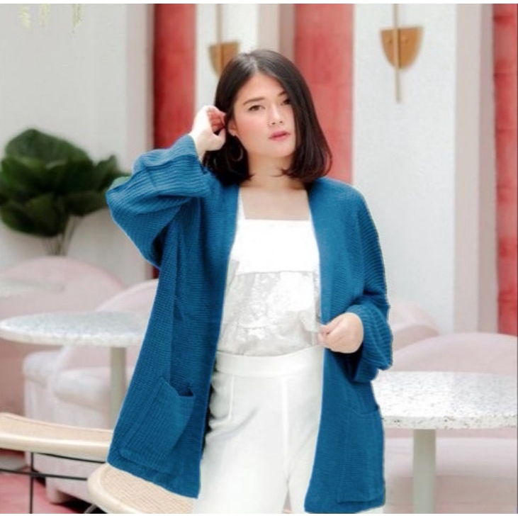 LOOCY Cardy / Cardigan Oversize / Cardigan Wanita-DENIM
