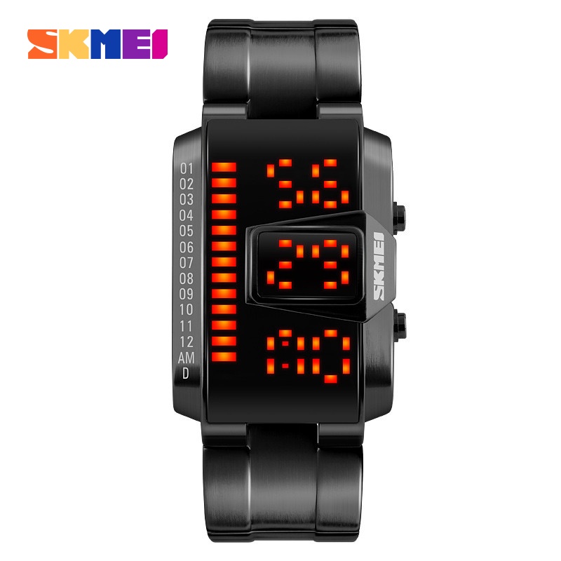Jam Tangan Pria Digital SKMEI 1179 Black Water Resistant 50M