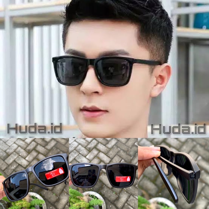 Bisa COD Kacamata Fashion Hitam RB Space Murah Pria/Wanita Doff