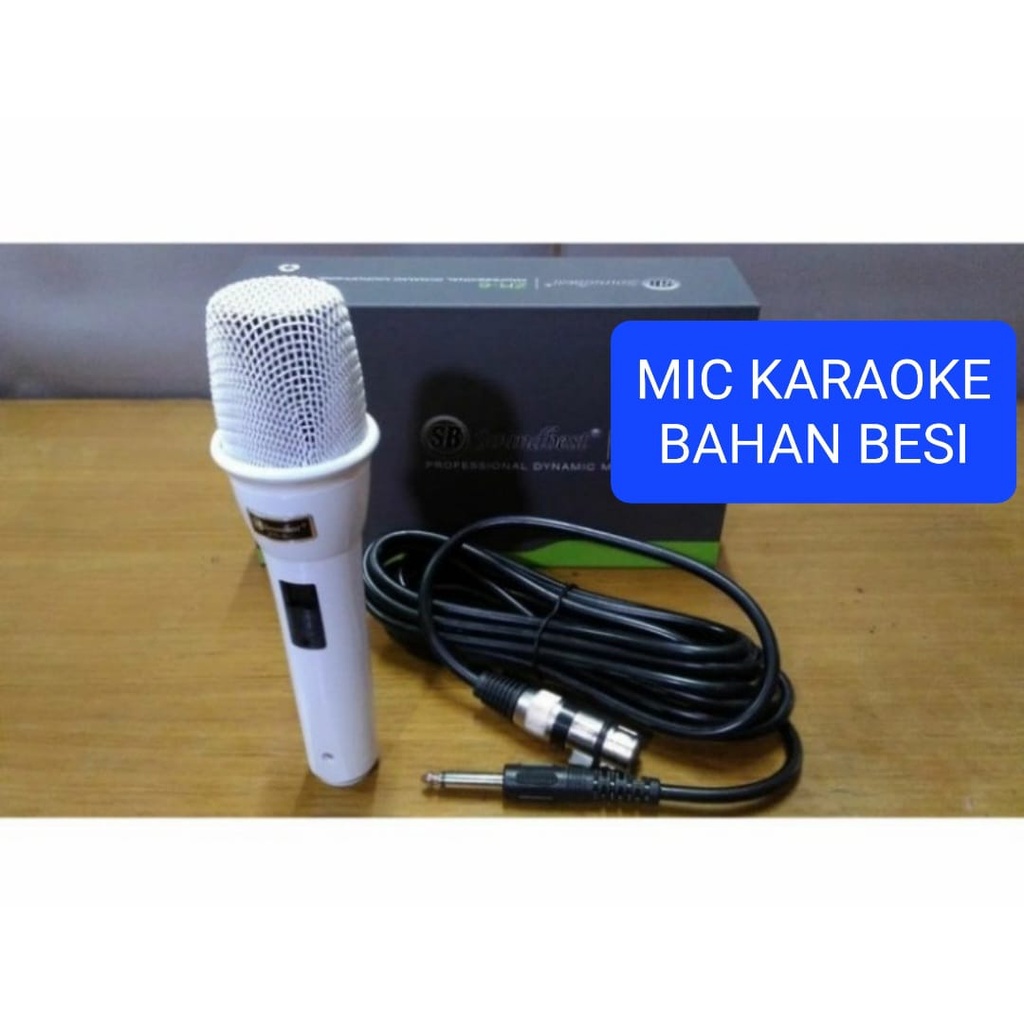 G599 SOUNDBEST MIC HANDLE KABEL BAHAN FULL BESI KARAOKE  DYNAMIC MICROPHONE CARDIOID VOKAL SUARA JERNIH DAN SENSITIF TINGGAL COLOK AJA PRAKTIS BISA UNTUK ACARA MC PIDATO SEMINAR CERAMAH DLL PRODUK BRKHUALITAS  HARGA TERJANGKAU