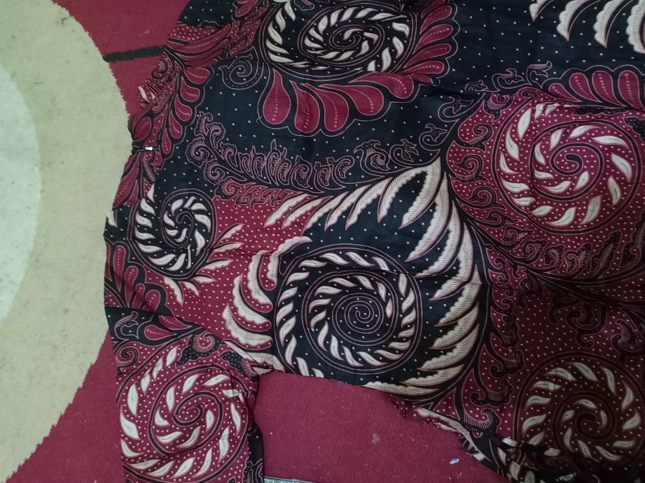 Tey-17 Batik Wanita Asj Sa Hrb026 Kenongo Kemeja Tosca Pendek