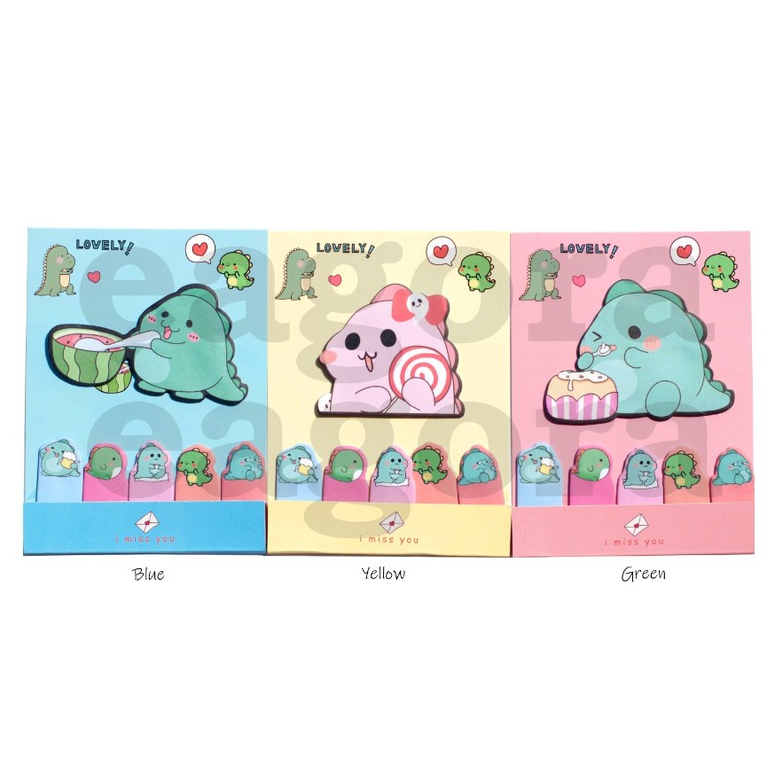 

Sticky Notes Hungry Dinosaurus Notes Dino Lapar Agenda Memo Lucu DIY Scrapbook