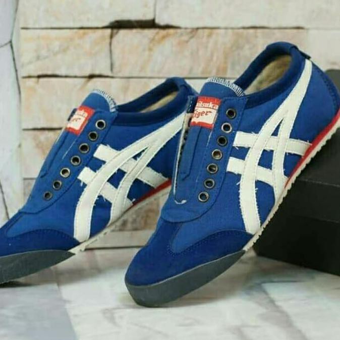 BERKUALITAS SEPATU WANITA ONITSUKA TIGER JAPAN 36 SD 40 BIRU PUTIH MURAH KEKINIAN