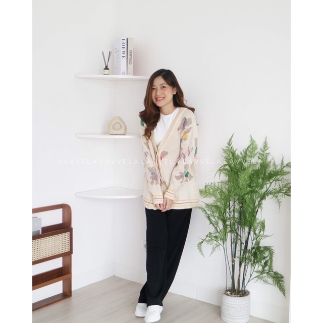 TEDY CARDI LAVVELA OUTER CARDIGAN RAJUT KOREA IMPORT