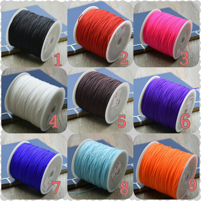 Dijual Tali Giok Tali Cina Nylon Cord 1mm Shambala dll Murah