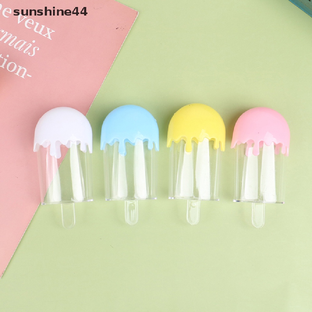 Sunshine 6pcs Kotak Permen / Es Krim Bahan Plastik Transparan Untuk Hadiah Ulang Tahun Anak