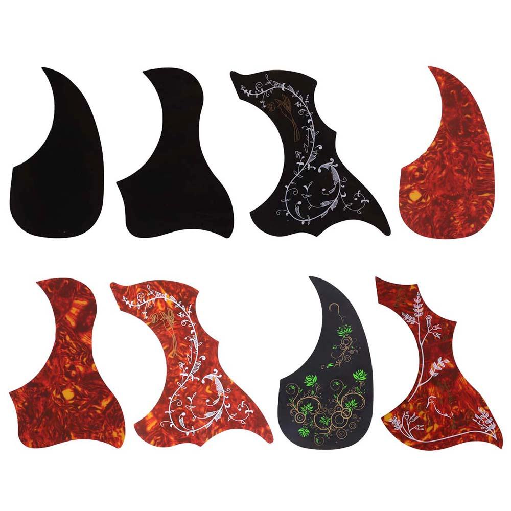 Stiker Pickguard Gitar Akustik Folk Bentuk Koma Dengan Perekat