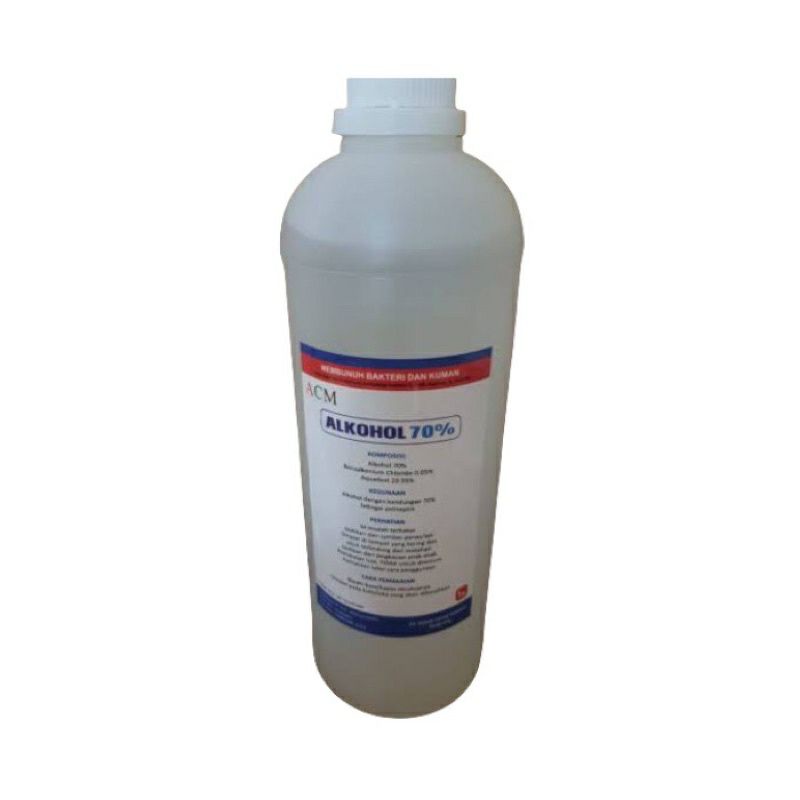 Alkohol ACM 70% /Alkohol 1 liter ACM||Alkohol Antiseptik