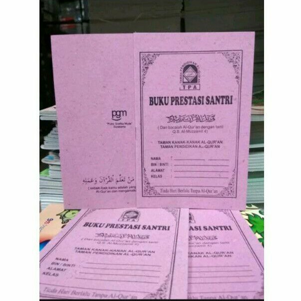 

BUKU PRESTASI SANTRI
