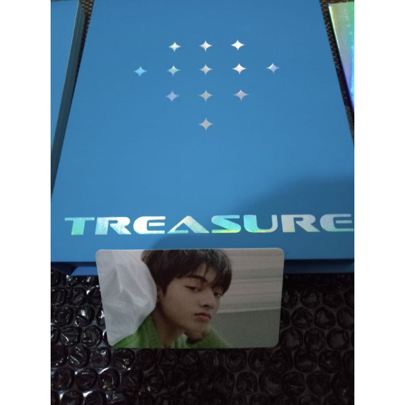 Official Photocard Treasure Effect Album Blue Ver Pc Haruto/Masiho/Hyunsuk AR