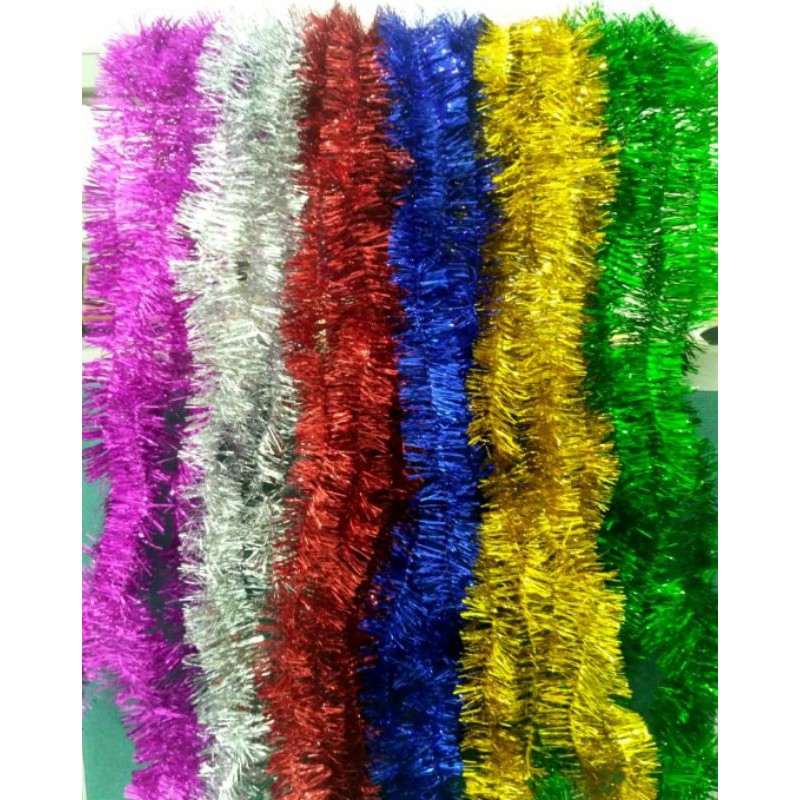 Slinger Warna - Rombai Pesta - Rombai Warna - Tinsel Party +-200cm