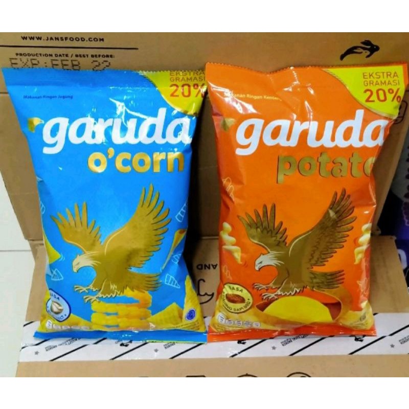 

GARUDA O'CORN & GARUDA POTATO 80+16gr