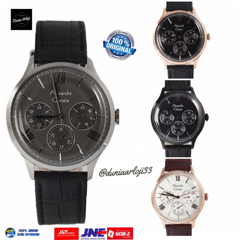 JAM TANGAN UNISEX WANITA/PRIA BISA PAKE , ALEXANDRE CHRISTIE ORIGINAL AC.6568MF GARANSI RESMI AC