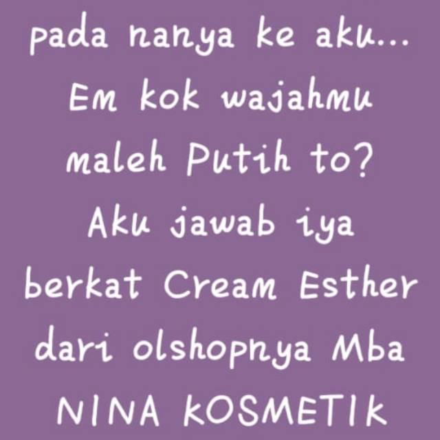 Cream esther original