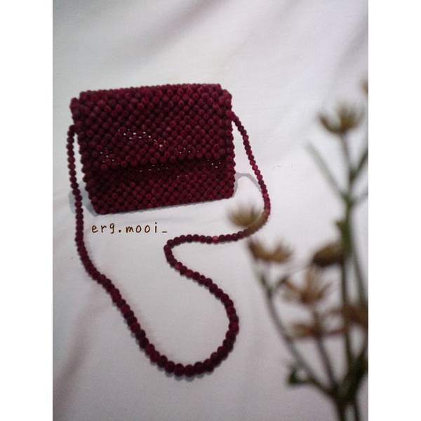 VELVET BAG / SLINGBAG MUTE / TAS MUTIARA / TAS MUTE BELUDRU
