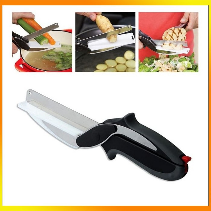 

MS - Clever Cutter Pisau Gunting Sayur dengan Tatakan