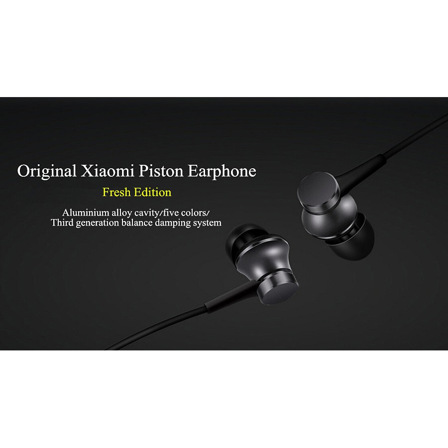 Original Xiaomi Piston Fresh Edition Earphones With Mic / Handsfree / Headset