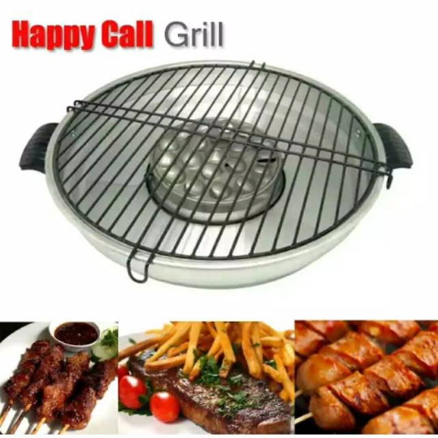 Panci Pemanggang Roaster Grill HappyCall 32Cm Anti Lengket Alat BBQ roasted happy call panggang
