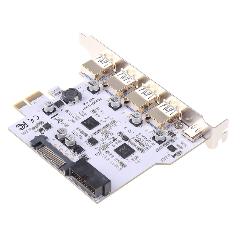 Btsg USB 3.0 PCI Kartu Ekspanding Untuk Sistem Windows Add On Card PCI-E Card Adapter