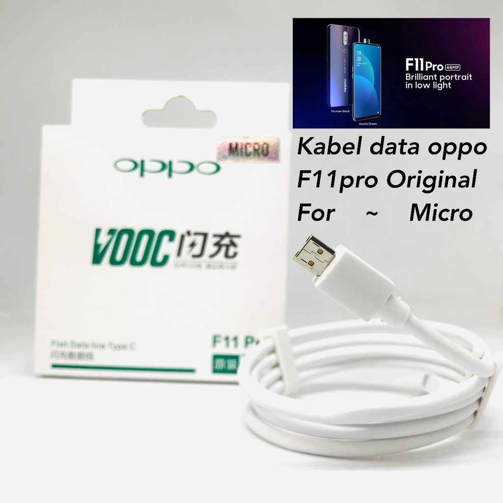 new~Original KABEL DATA OPPO F11 / F11 PRO / REALME 3 / REALME 3 PRO VOOC FAST CHARGING 4A