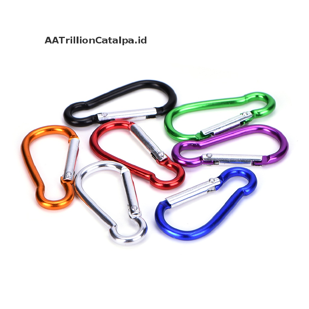 Aa Carabiner Bentuk D Bahan Aluminum Untuk Camping