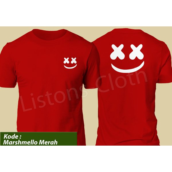 DI JUAL KAOS DJ MARSHMELLO MERAH DWP 2017 EDM RAVE PARTY BAJU DISTRO