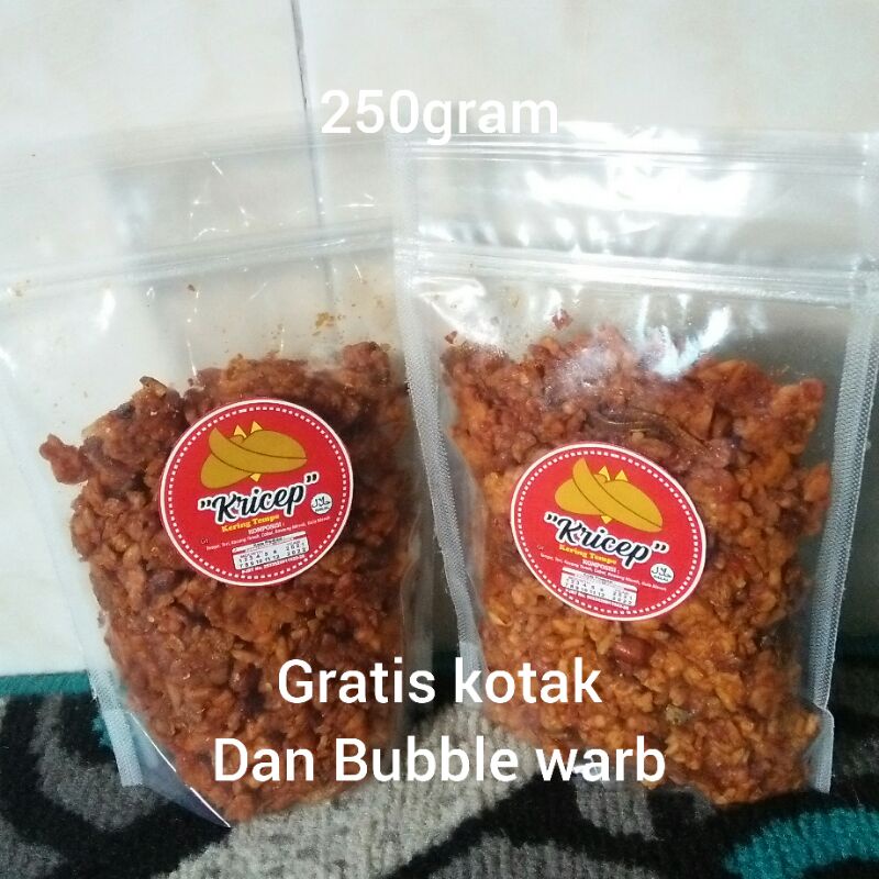 

Kering tempe teri kacang pedas manis special 250 gram