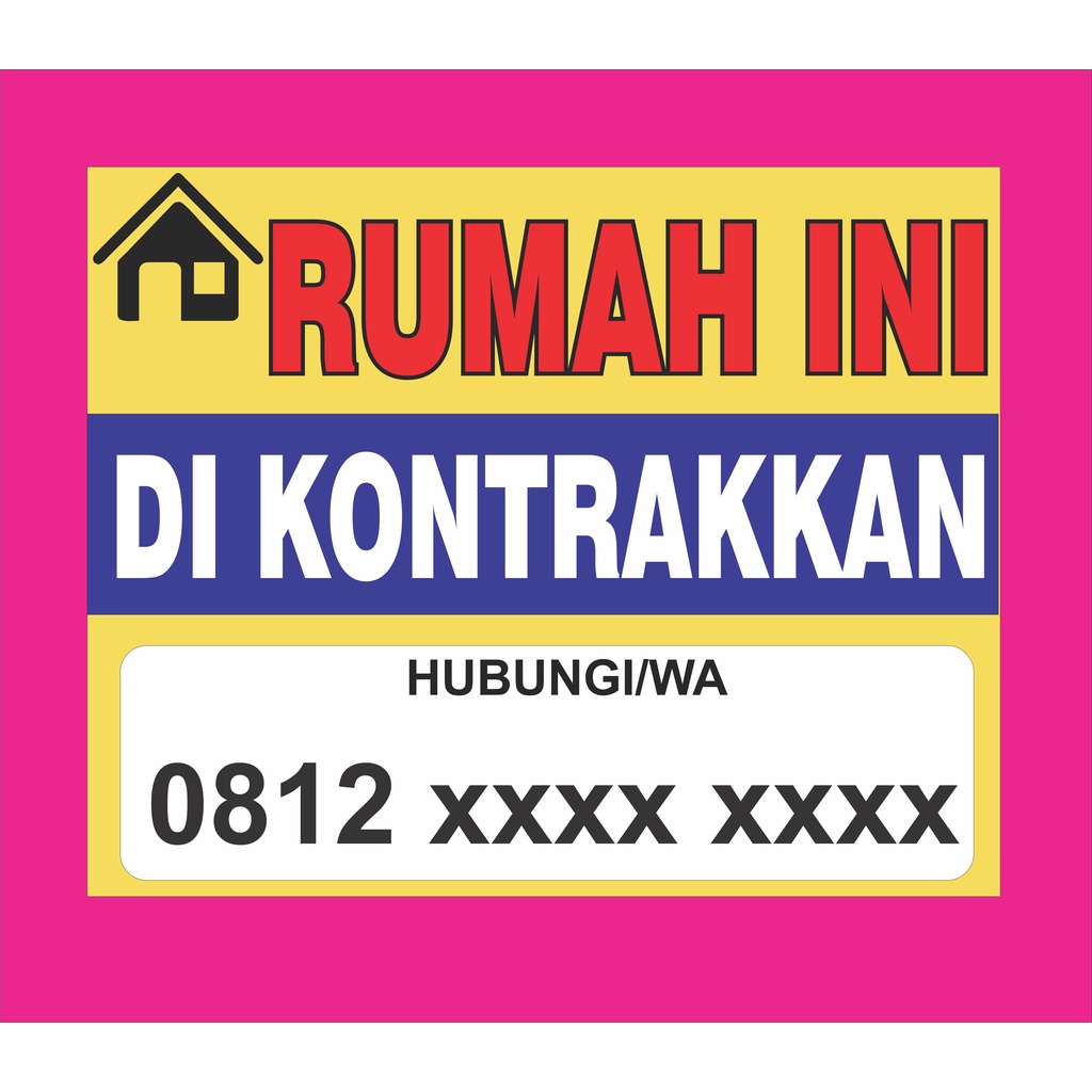 Spanduk Dikontrakan