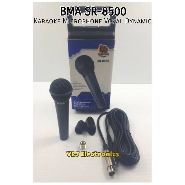 MIC KABEL CABLE MICROPHONE BMA SR8500 Karaoke Vokal Dynamic