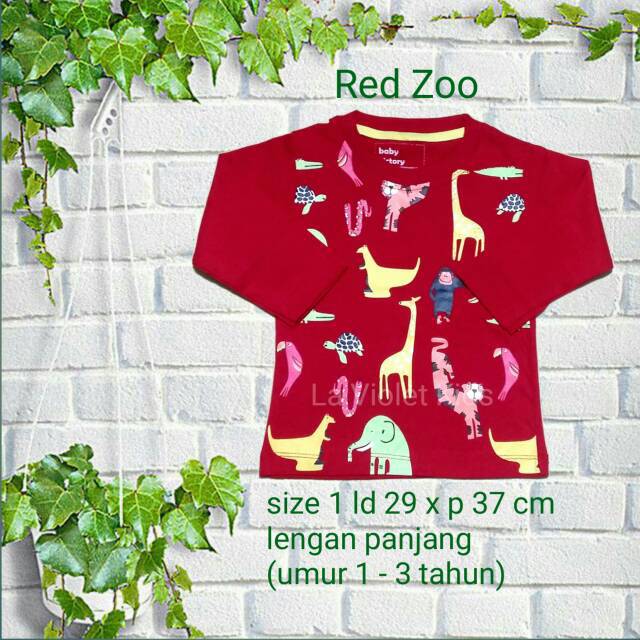 Kaos bayi/baju anak/kaos anak polisi badak/kaos anak gambar binatang/kaos anak lengan panjang