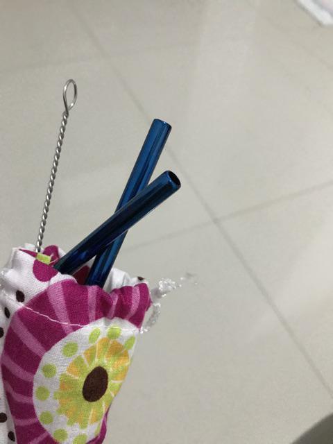 1 Set 5 Pcs Premium Reusable Stainless Drinking Straw Straws Sedotan Murah Anti Karat