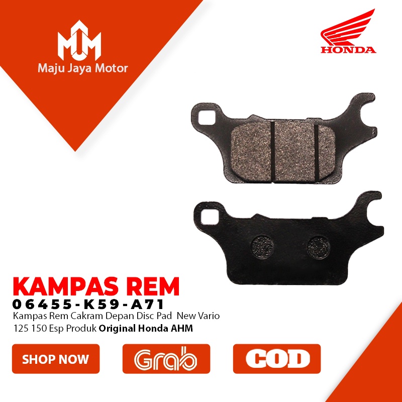 Kampas Rem Cakram Depan Disc Pad  New Vario 125 150 Esp K59 Original AHM