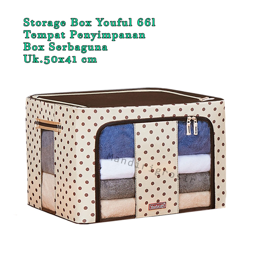 Storage Box * Youful 66l *Tempat Penyimpanan *Box Serbaguna *Uk.50x41 cm