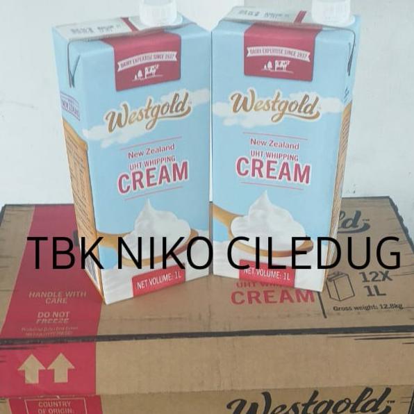 

westgold whipping cream 1 liter khusus grab dan gojek